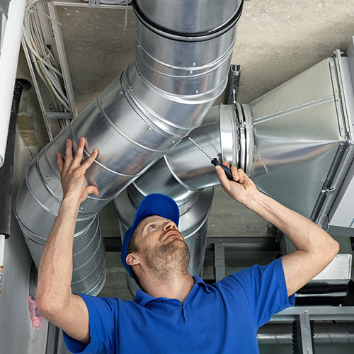 Duct work service from Ed Skoch on Long Island